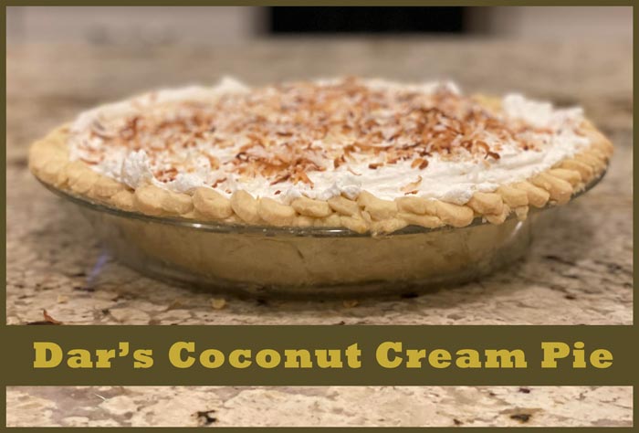 Dar's Coconut Cream Pie